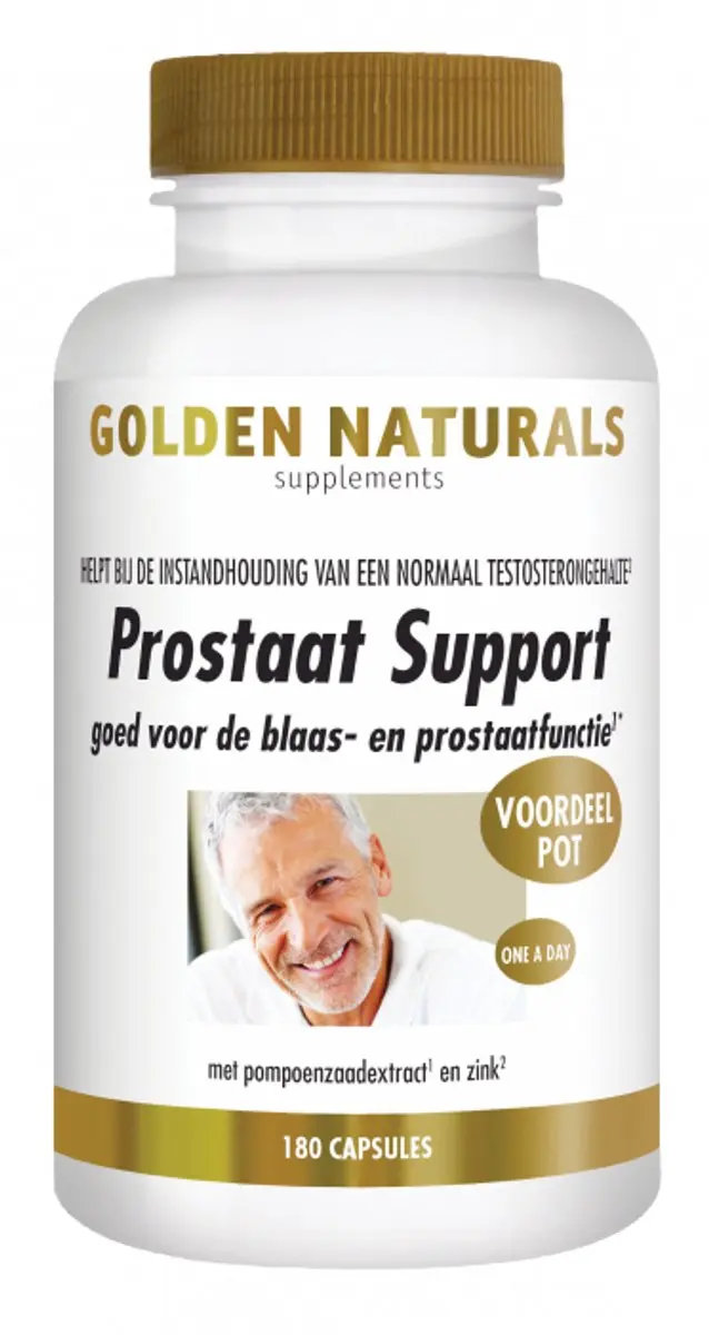 Golden Naturals Prostaat Support 180 Vegan Capsules