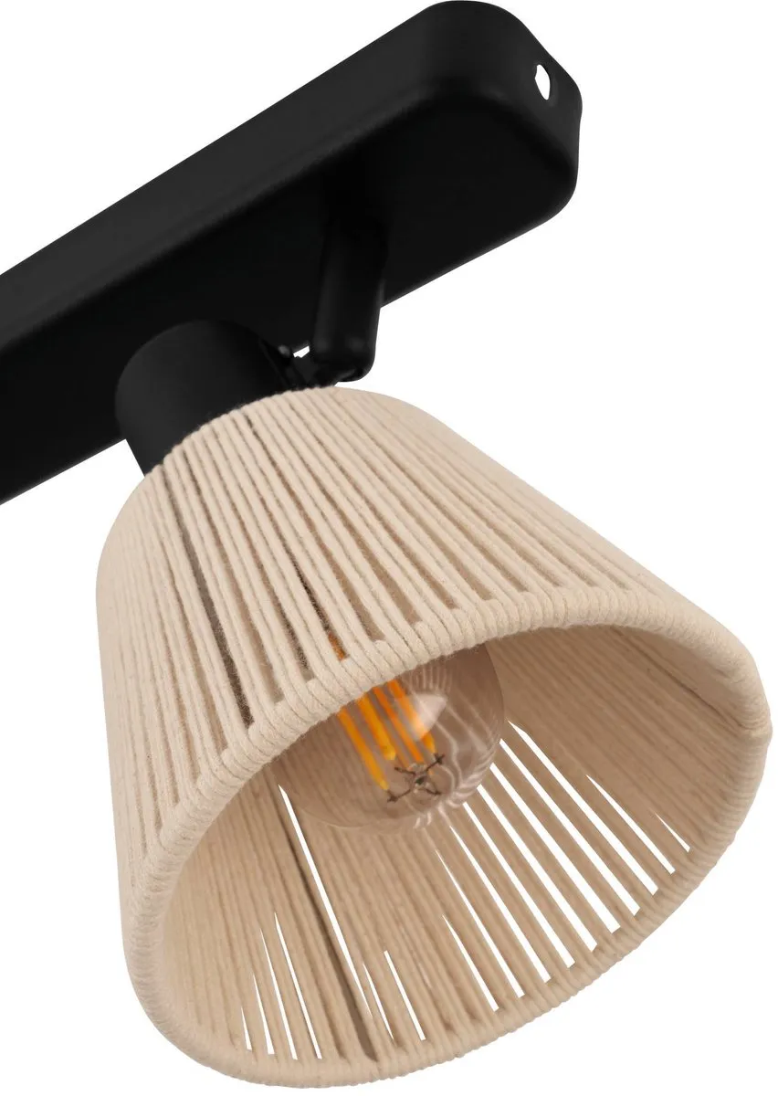 Eglo Seagard Spot E14 - 3x Kantelbaar - Zwart/Crème