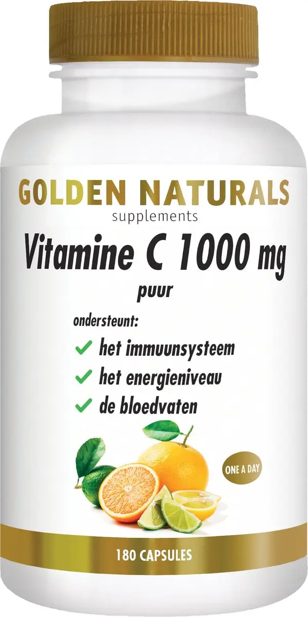 Golden Naturals Vitamine C 1000mg 180 Vegan Capsules