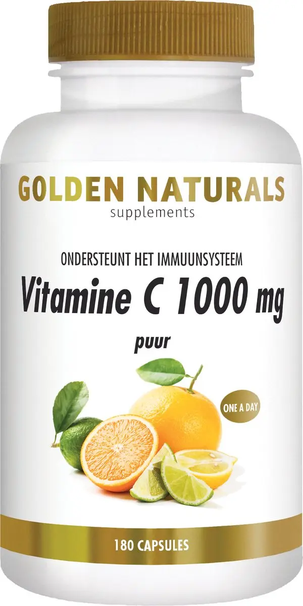 Golden Naturals Vitamine C 1000mg 180 Vegan Capsules