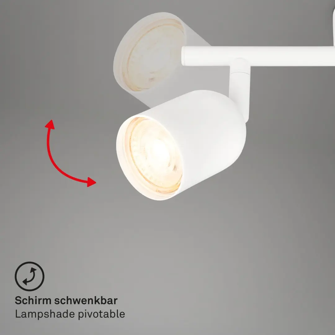Briloner Plafondlamp 2145046 - 4x GU10 - Wit