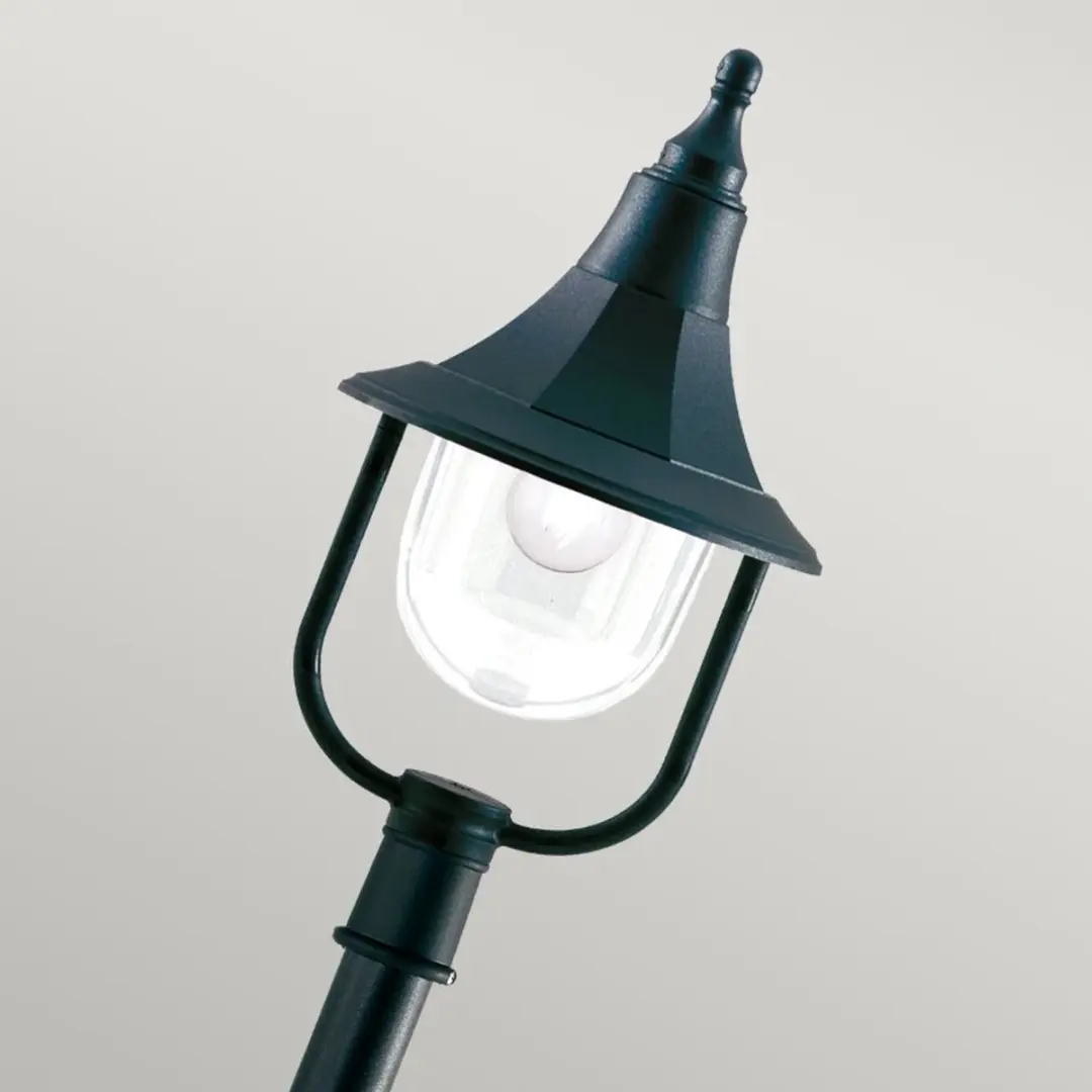 Elstead Shannon LED Tuinpilaar E27 60W - IP44 - Zwart