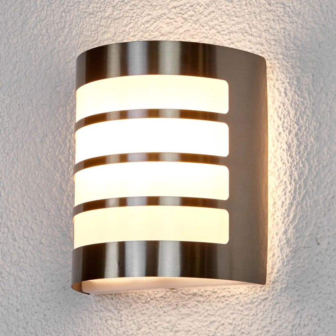 Lindby Wandlamp Roestvrij Staal 1 Licht E27