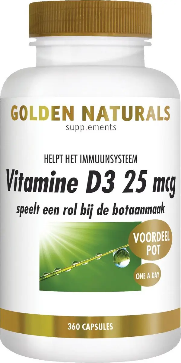 Golden Naturals Vitamine D3 25 mcg