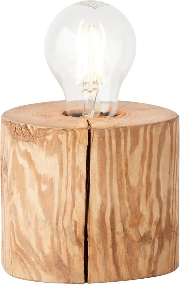 Brilliant Trabo Tafellamp - Hout - Ø10cm