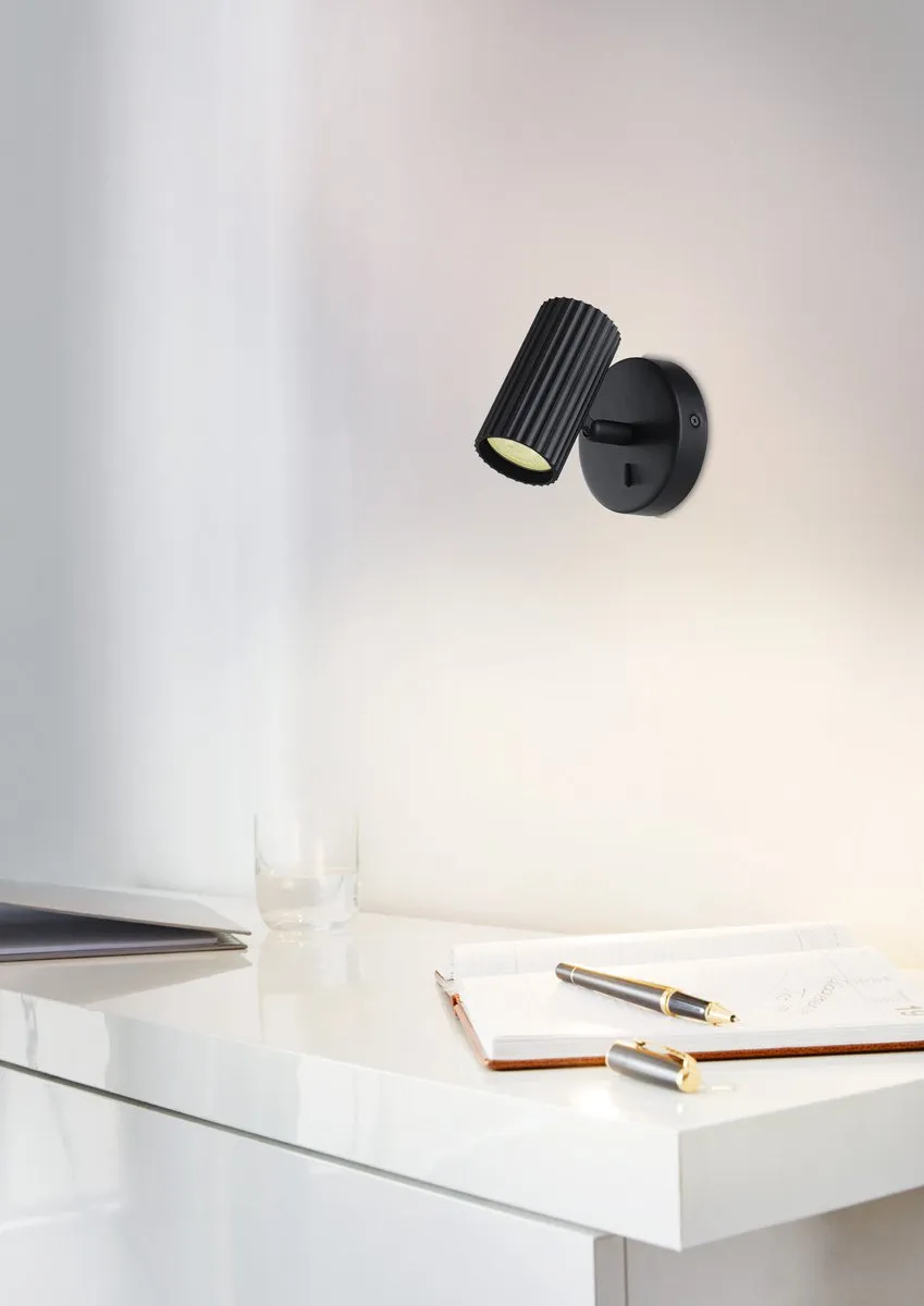 Eglo Portillo Wandlamp GU10 - 5W - Zwart - afbeelding 6 van 6