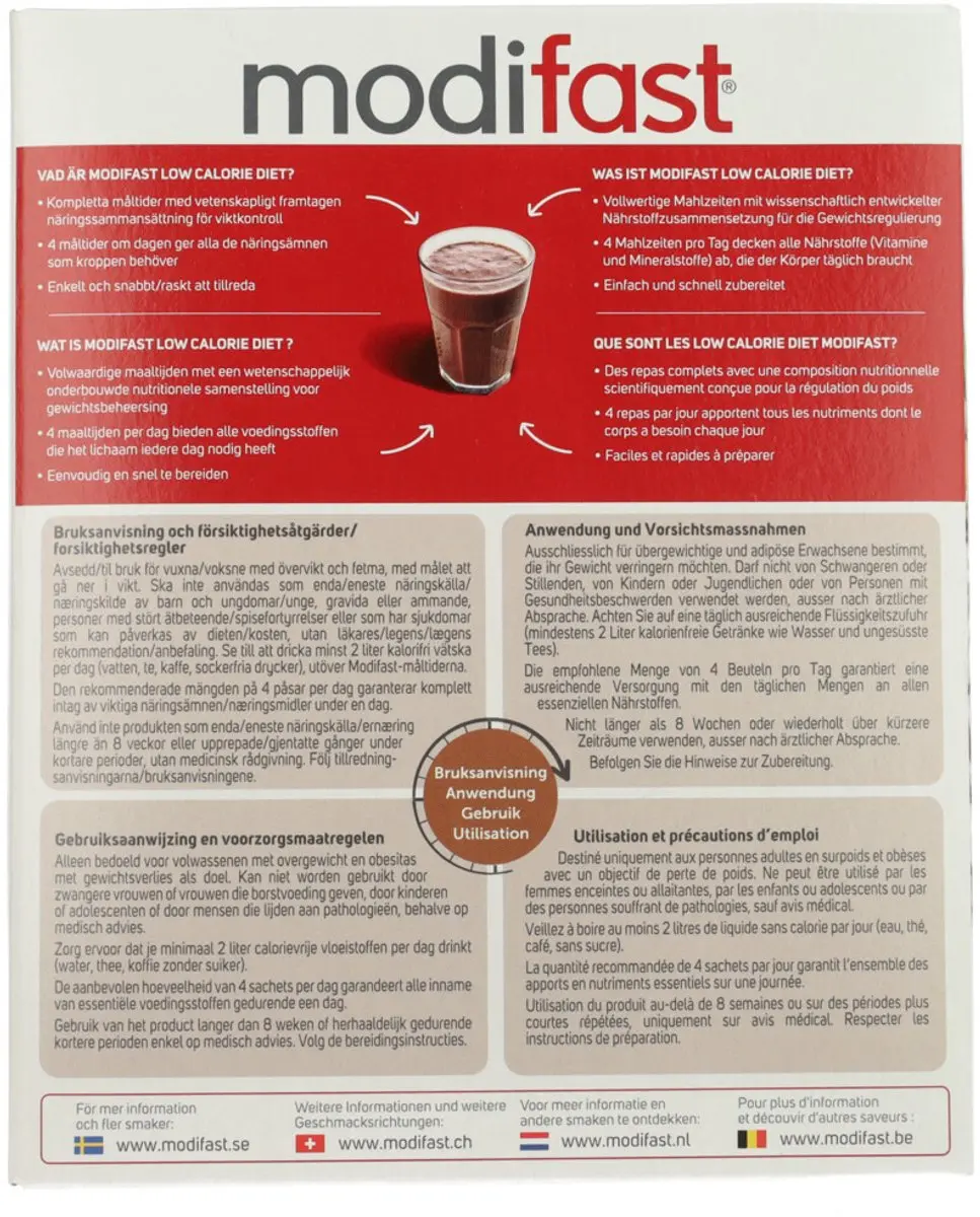 Modifast Intensive Milkshake Chocolade - 8x55g