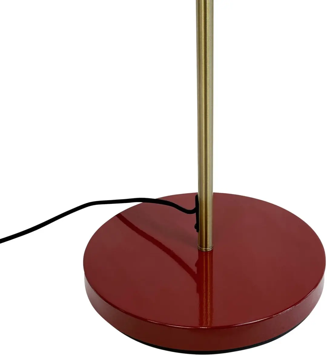 Dyberg Larsen Vloerlamp Ocean H160cm - 2x6W - Donkerrood/Messing - afbeelding 6 van 6
