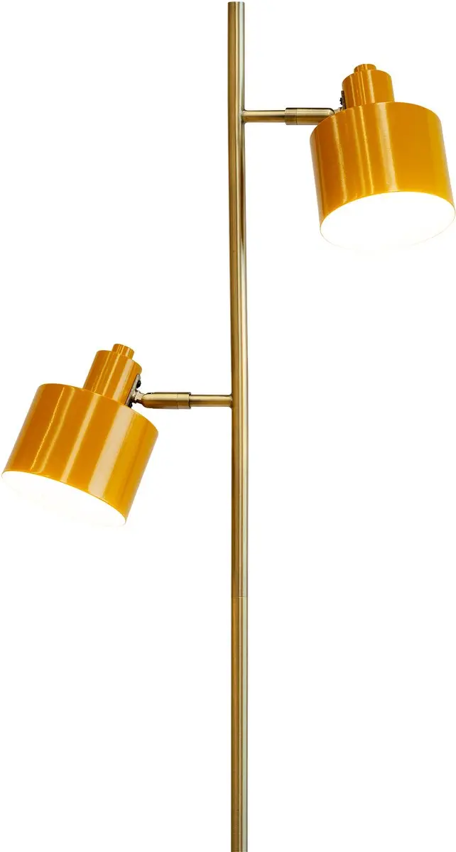 Dyberg Larsen Ocean Curry Staande Lamp 2x40W - Geel