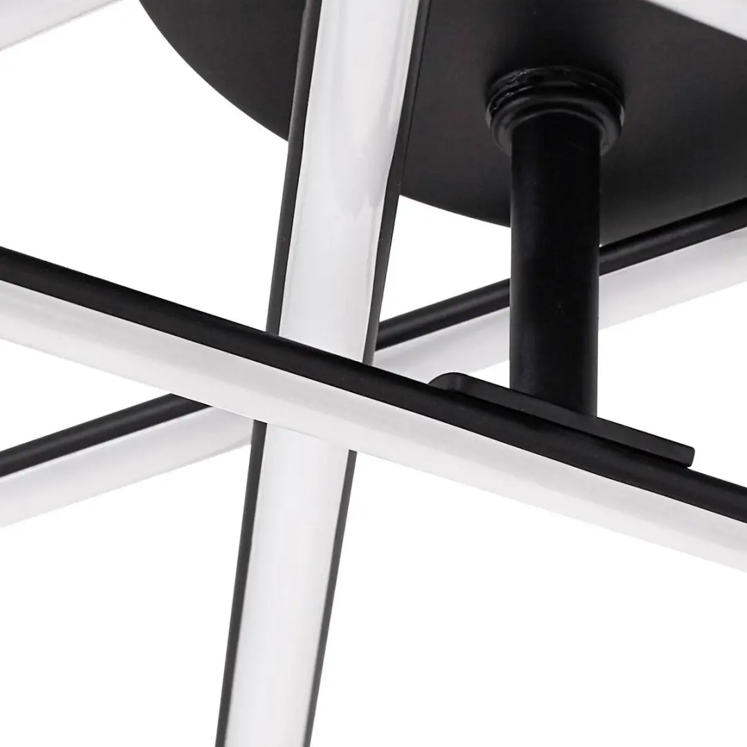Lindby LED Plafondlamp 80cm - 34W - Zwart/Wit