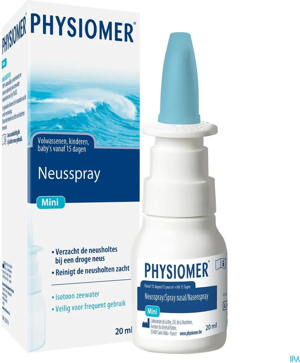 Physiomer Mini Neusspray Isotonisch 20ml - 20 Stuks