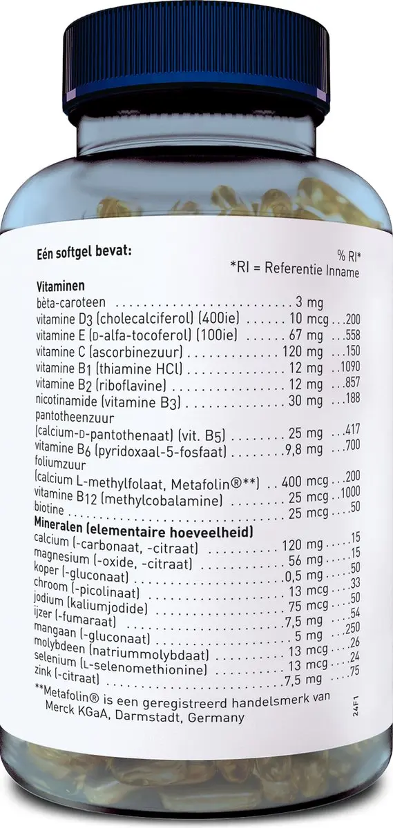 Orthica Multi Soft Multivitaminen 60 Softgels