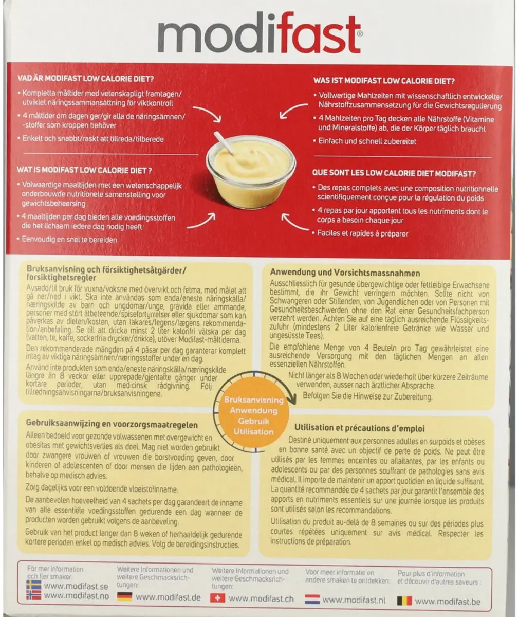 Modifast Weight Control Pudding Vanille - 2x8x55g