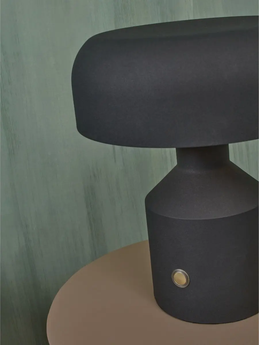 it's about RoMi Porto Tafellamp - Zwart Ø25cm - afbeelding 6 van 6