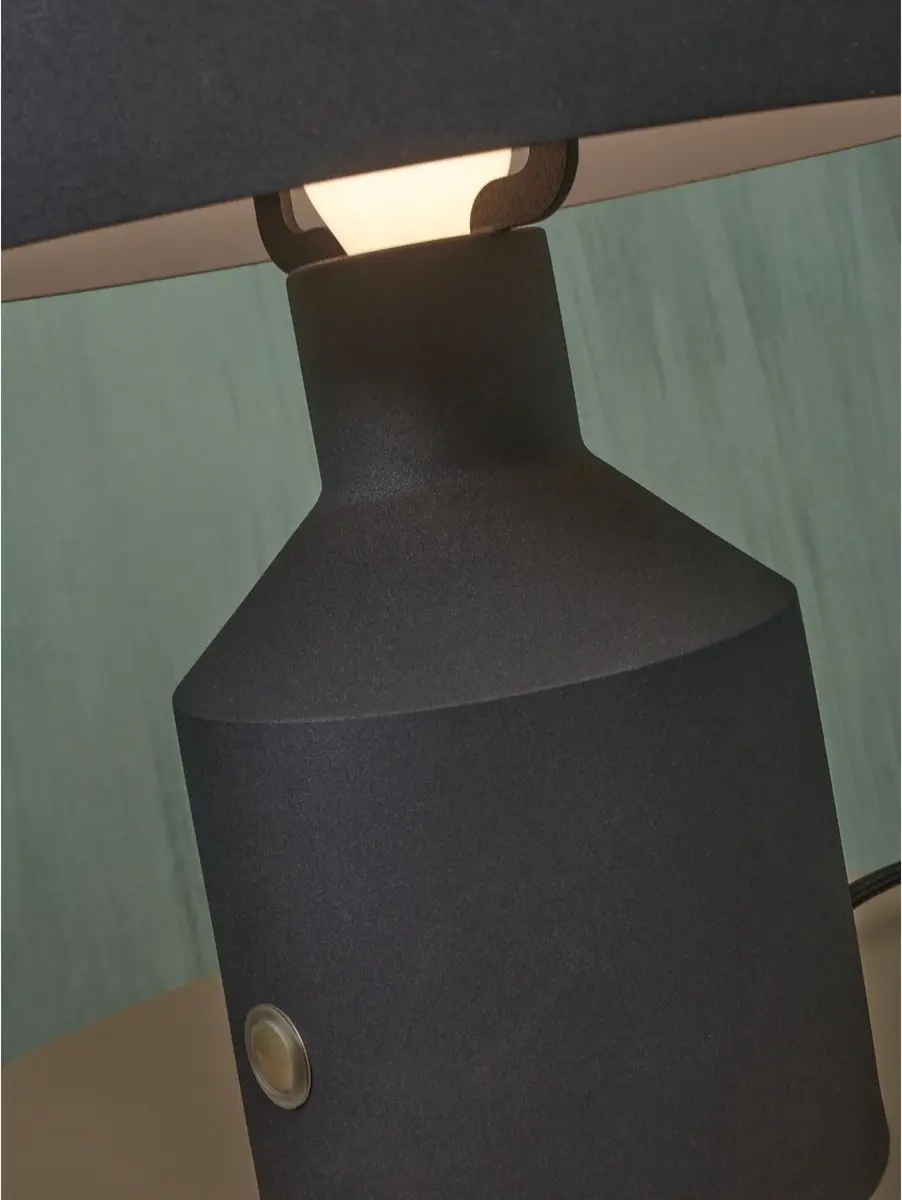 it's about RoMi Porto Tafellamp - Zwart Ø25cm