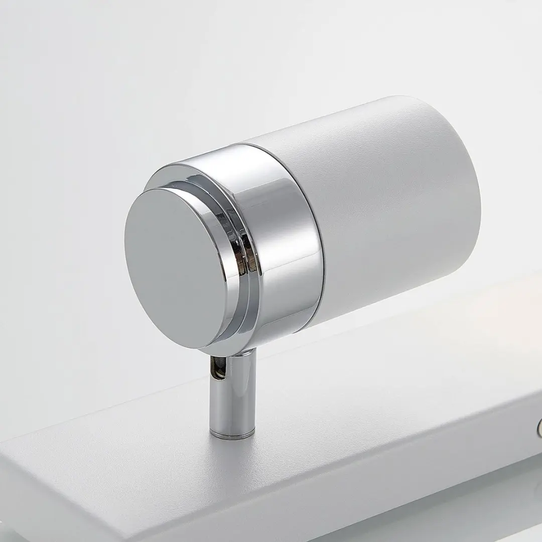 Lindby 4-lichts Buitenspot Metaal Glas - GU10 - Wit/Chroom Mat