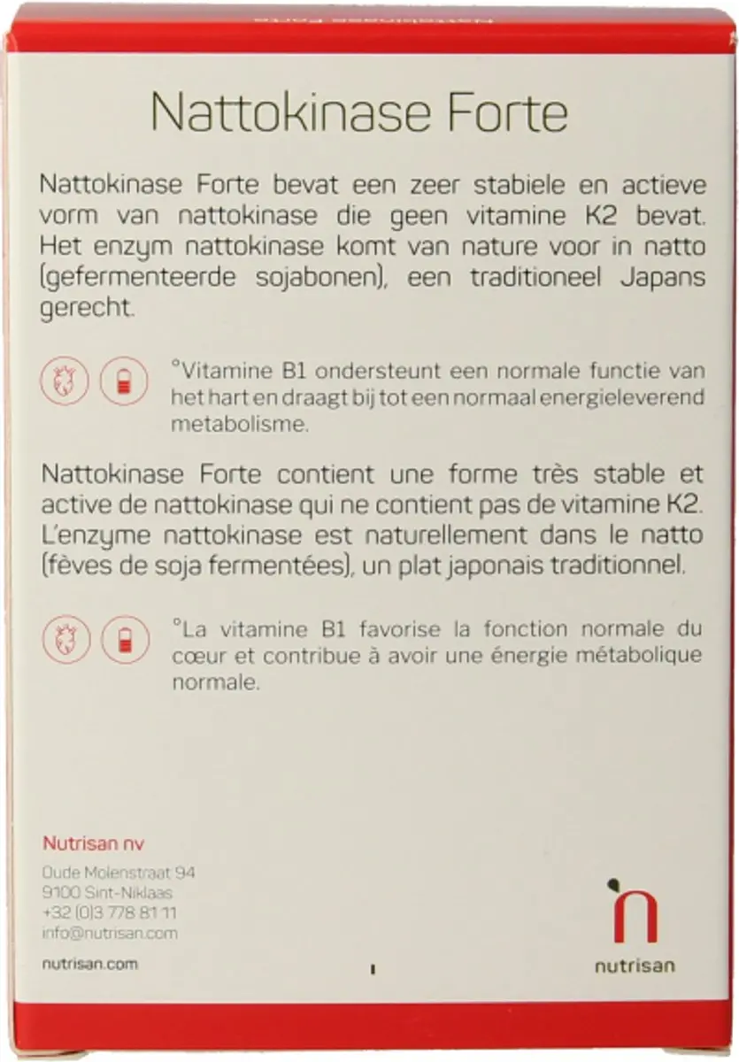 Nutrisan Nattokinase Forte 120 Capsules