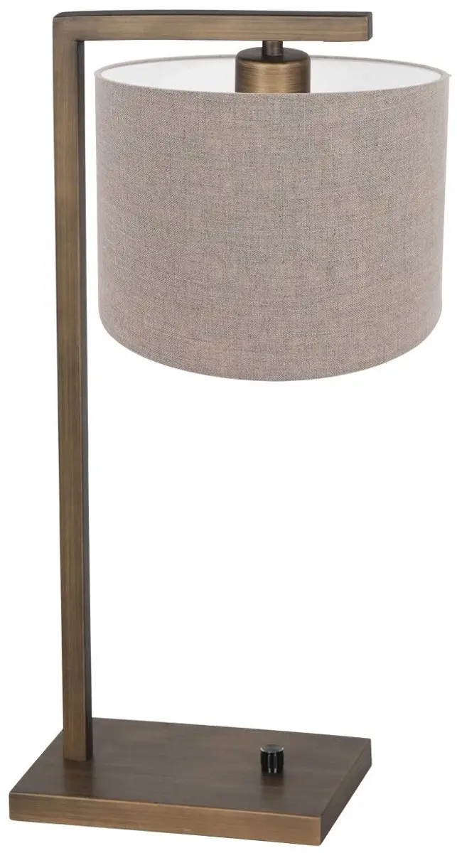 Steinhauer Stang 4903BR Bronzen Tafellamp - 40W - Grijs