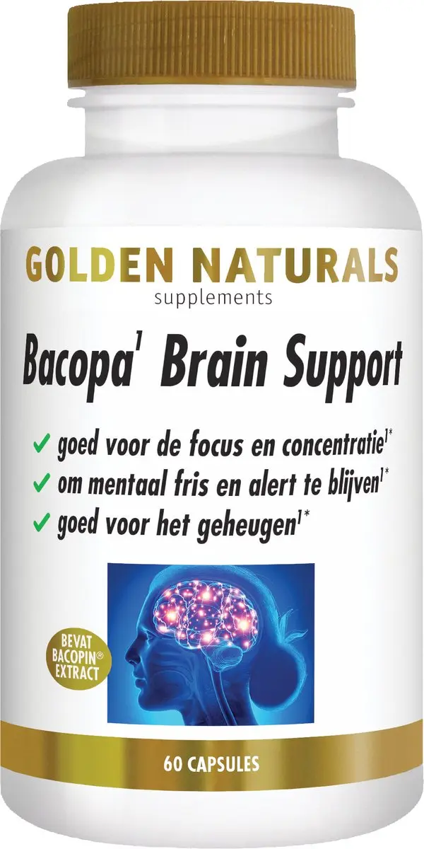 Golden Naturals Bacopa Brain Support 60 Vegan Capsules