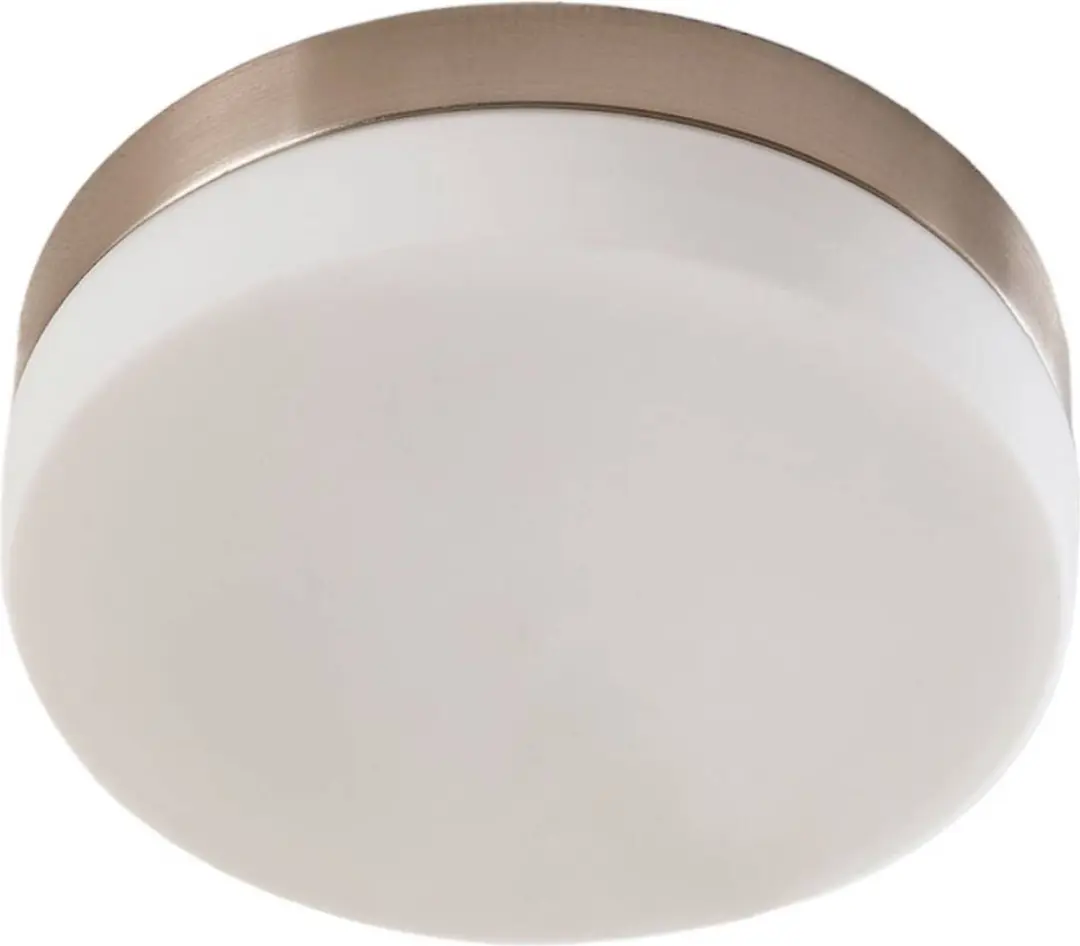 Lindby Plafondlamp Badkamer 2-Lichts - Ø23,5cm - Wit/Nikkel - afbeelding 6 van 6