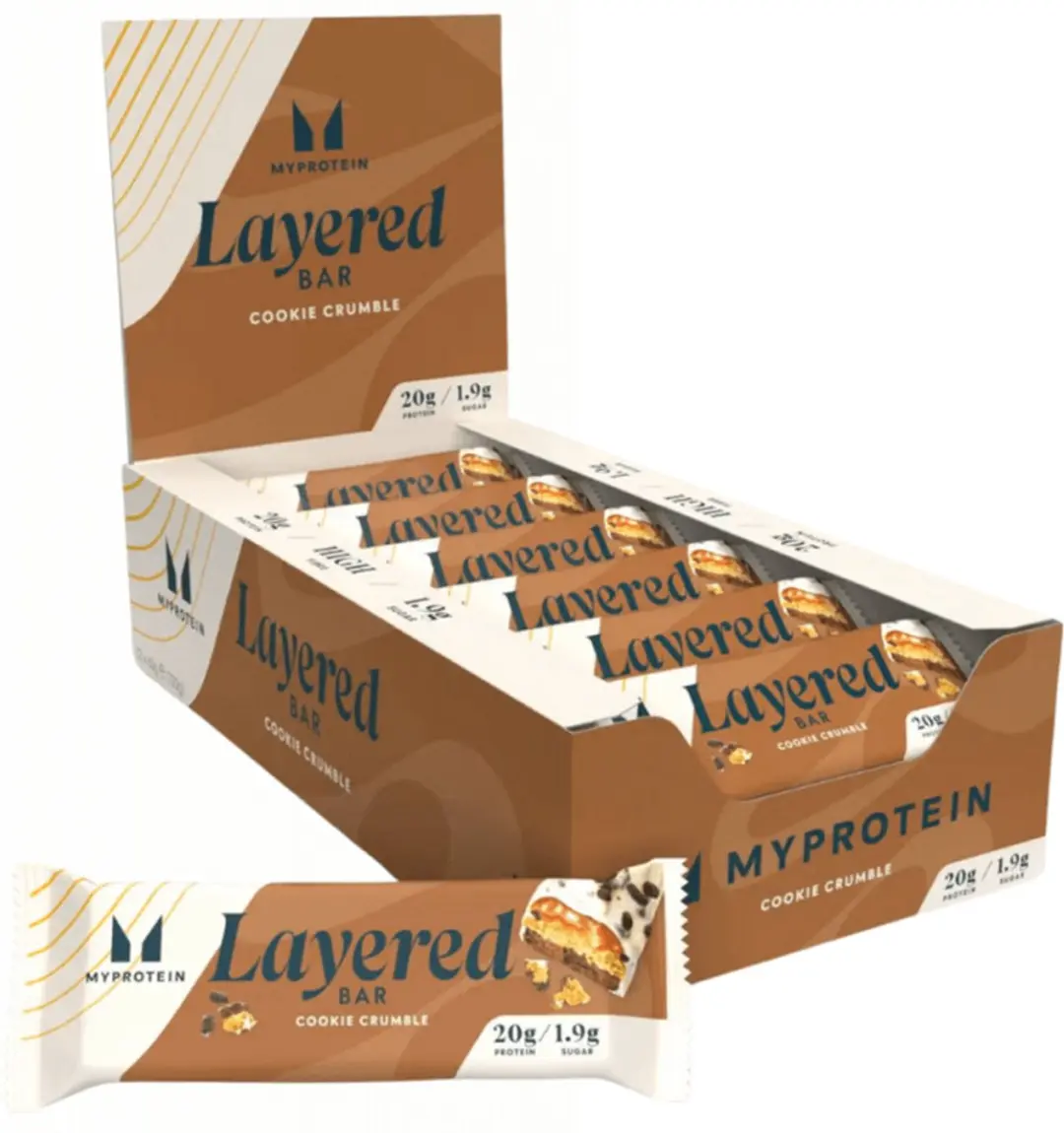 Myprotein Layered Bars Cookie Crumble