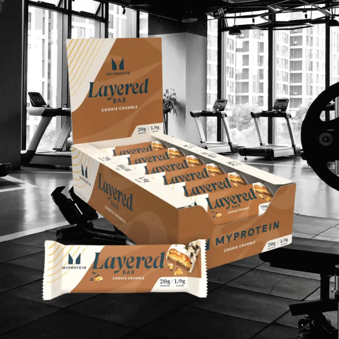 Myprotein Layered Bars Cookie Crumble - 12x60g