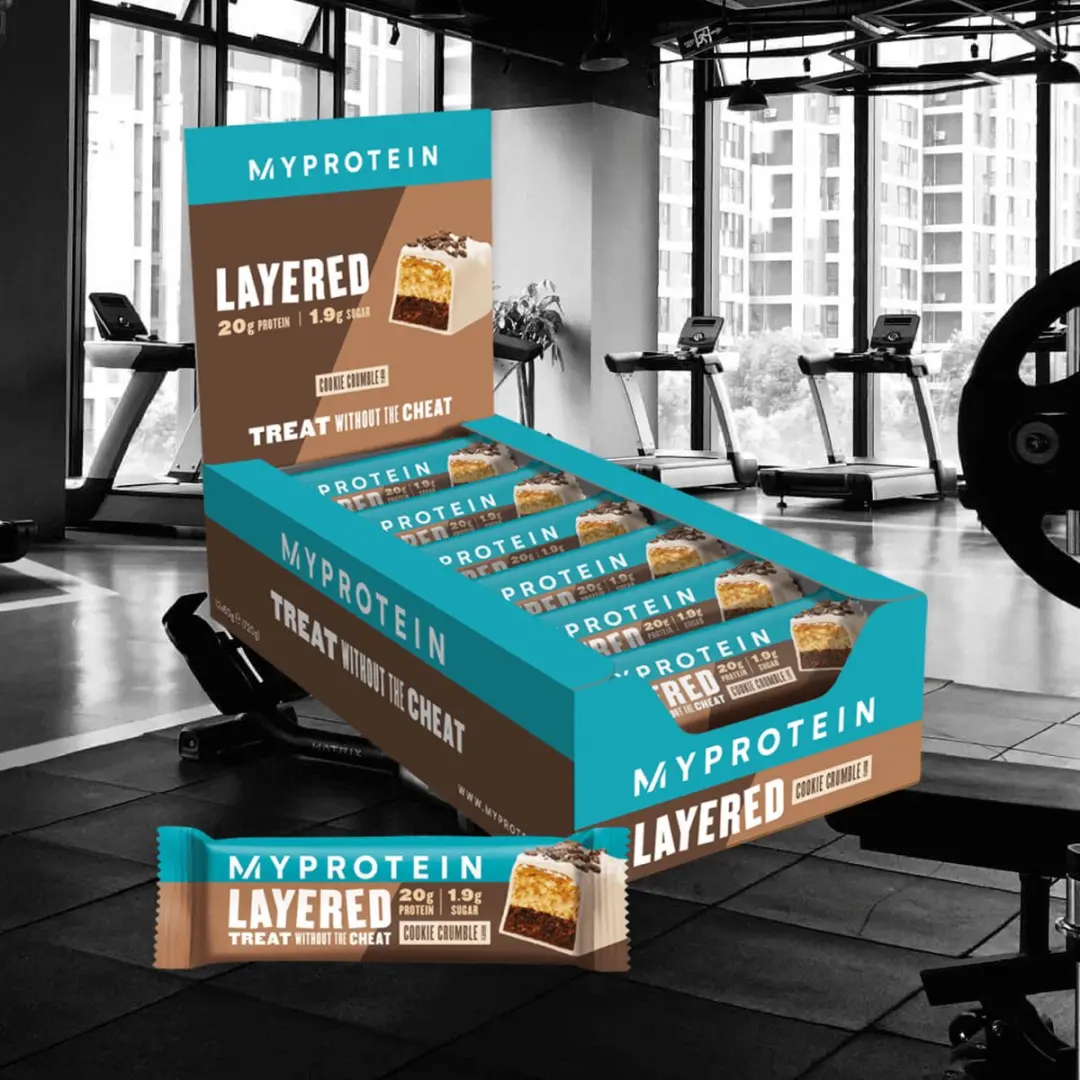 Myprotein Layered Bars Cookie Crumble - 12x60g