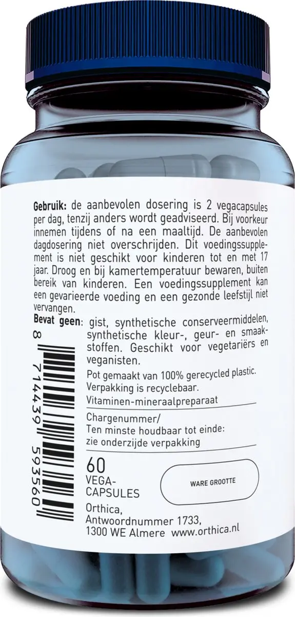 Orthica Brain Support 60 Vegacapsules