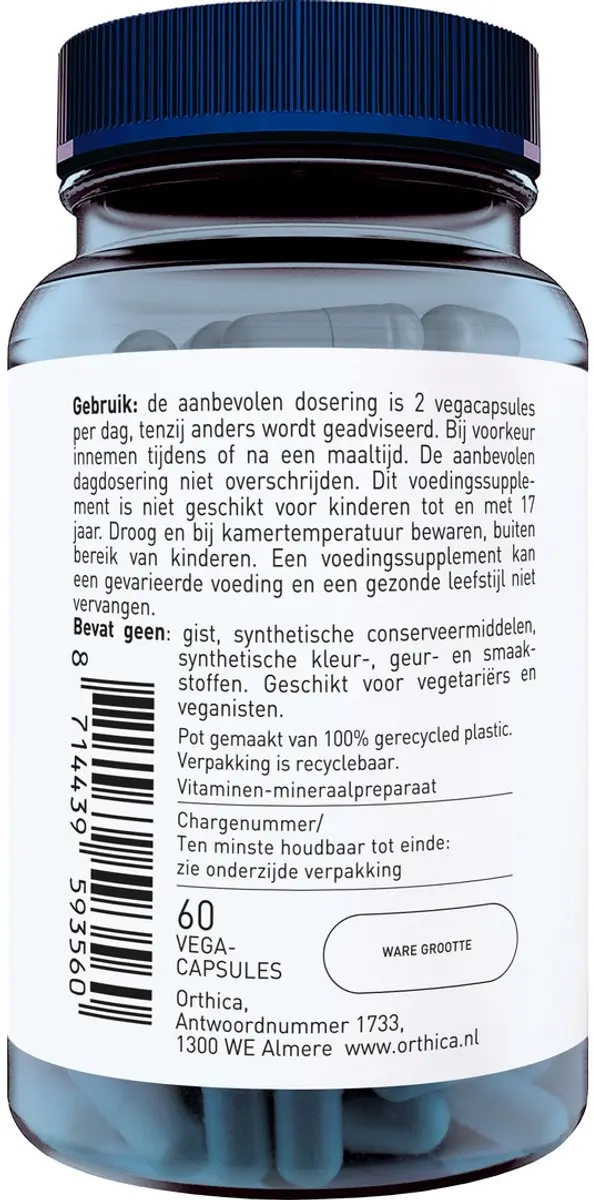 Orthica Brain Support 60 Vegacapsules