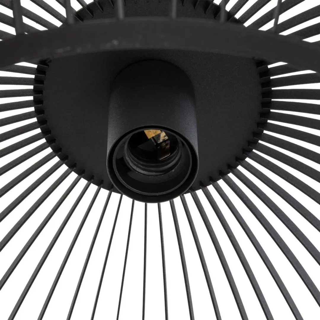 Lindby Hanglamp Metaal 1 Lichtpunt E27 - 29cm - Zwart