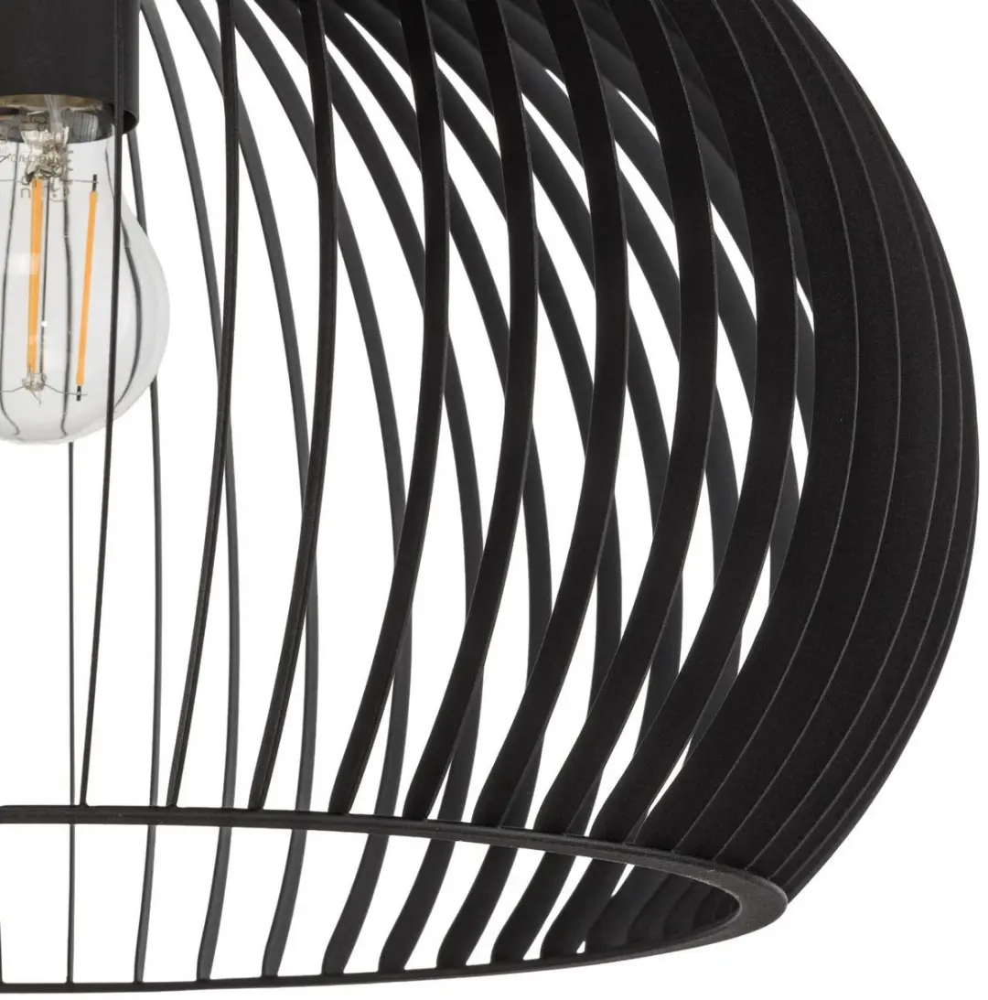 Lindby Hanglamp Metaal 1 Lichtpunt E27 - 29cm - Zwart