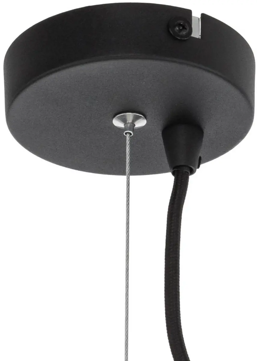 Lindby Hanglamp Metaal 1 Lichtpunt E27 - 29cm - Zwart