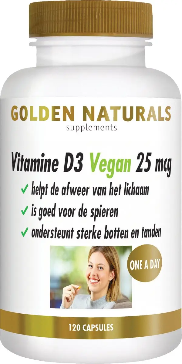 Golden Naturals Vitamine D3 Vegan 25 mcg