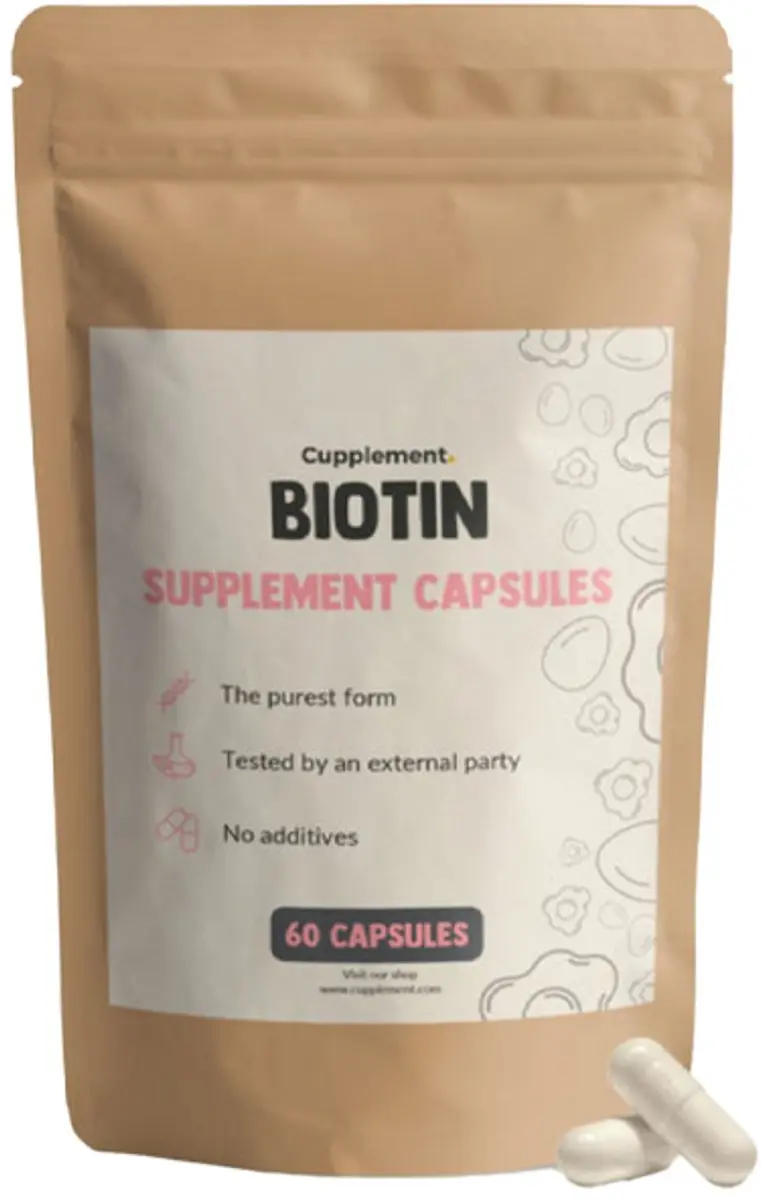 Cupplement Biotine 10.000 mcg 60 Capsules - Haargroei & Nagels - Vegan