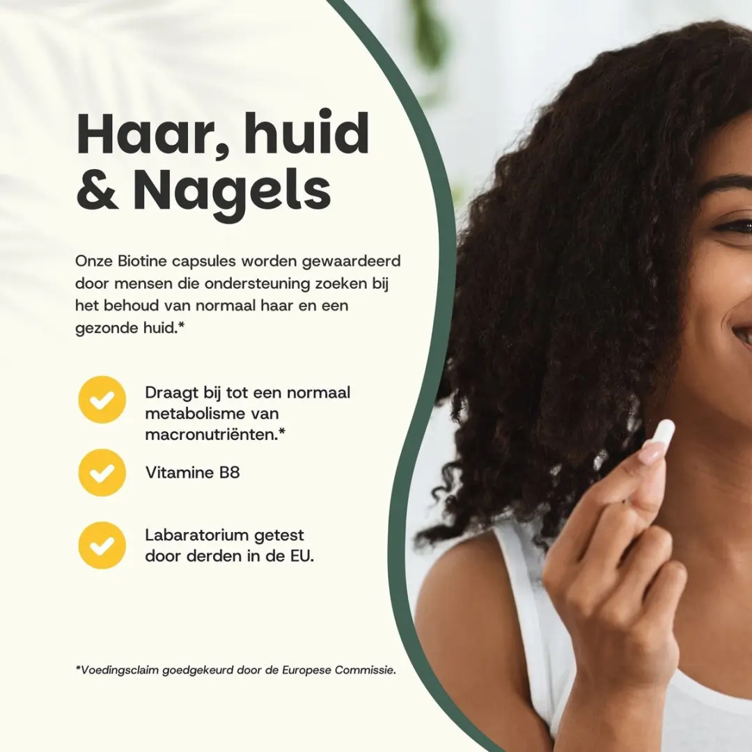 Cupplement Biotine 10.000 mcg 60 Capsules - Haargroei & Nagels - Vegan