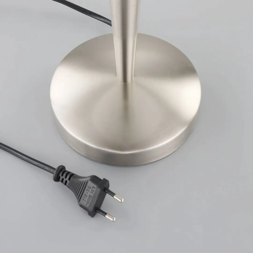 Lindby Tafellamp 1 Licht 40W - Wit Albast/Gesatineerd Nikkel