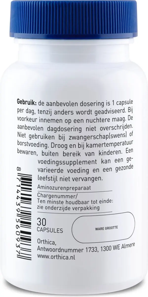 Orthica L-Tyrosine 500 - 60 Capsules