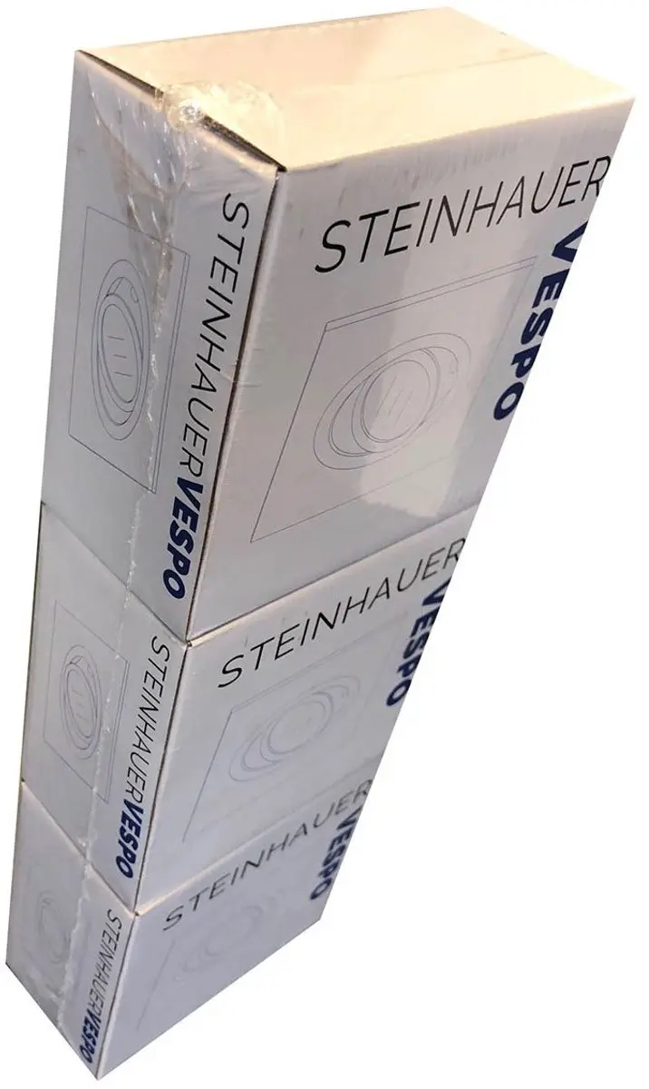 Steinhauer Inbouwspot Pelite 7304ZW - Ø10cm - Zwart