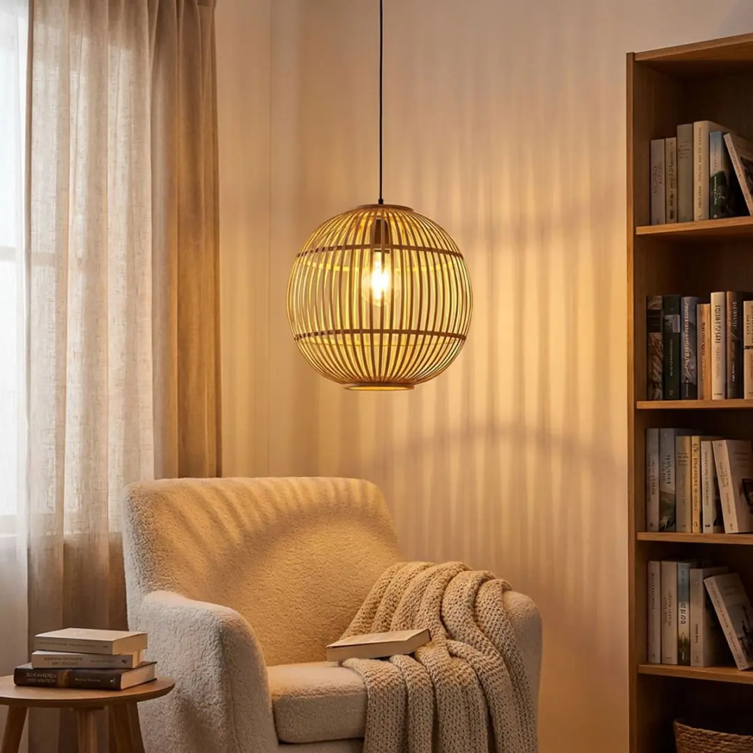 Globo Hildegard Hanglamp - Bruin Ø30cm