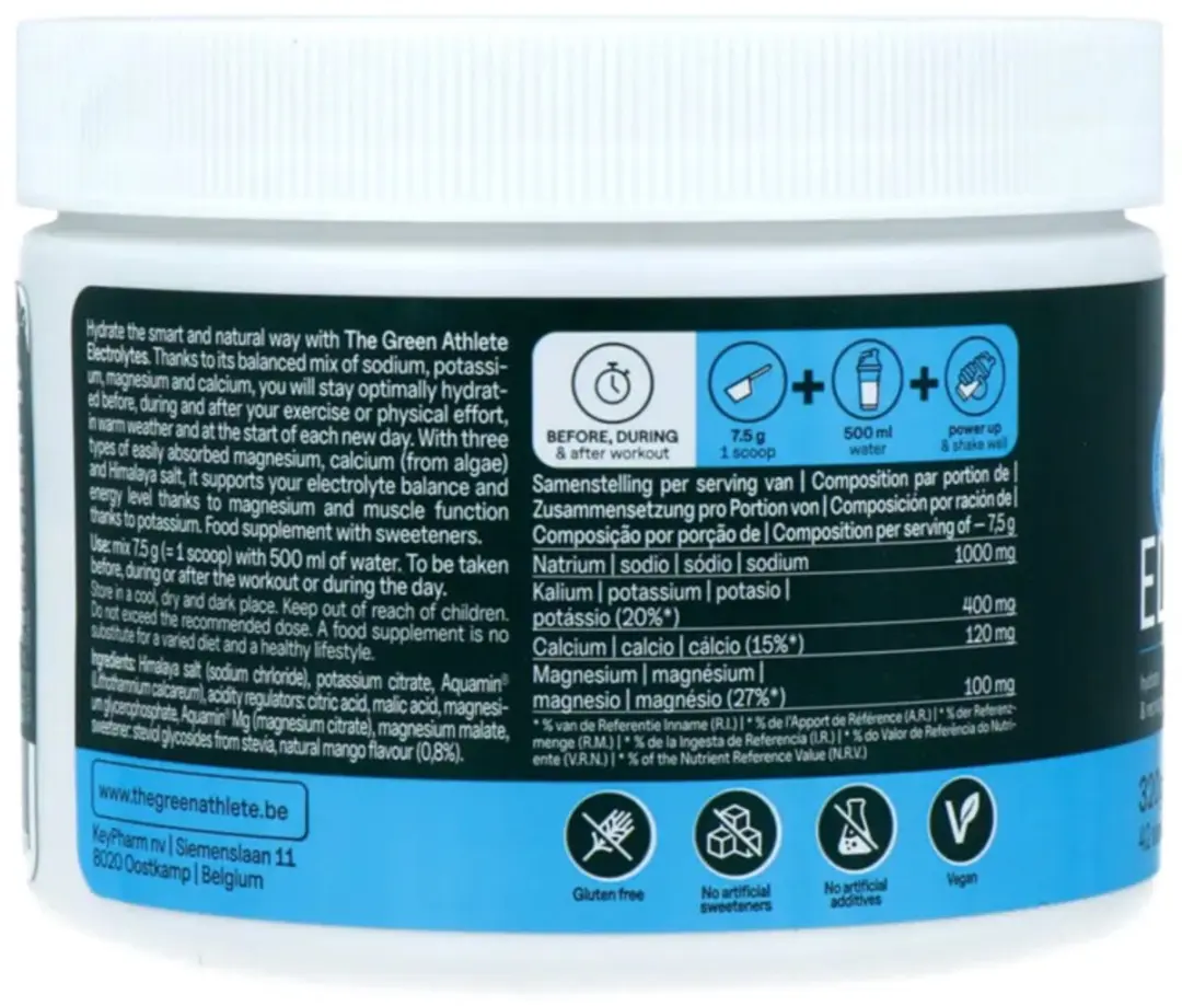 The Green Athlete Electrolyten Mango 320g