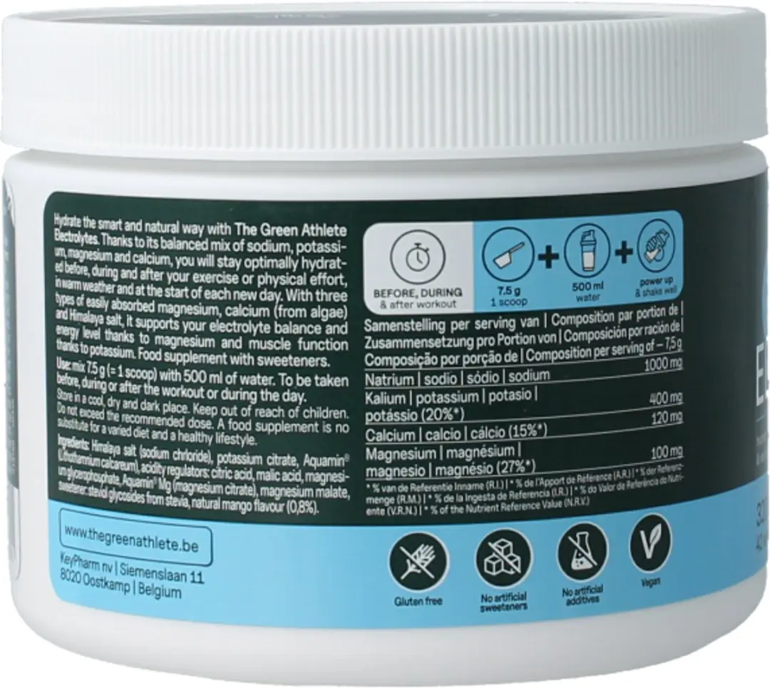The Green Athlete Electrolyten Mango 320g