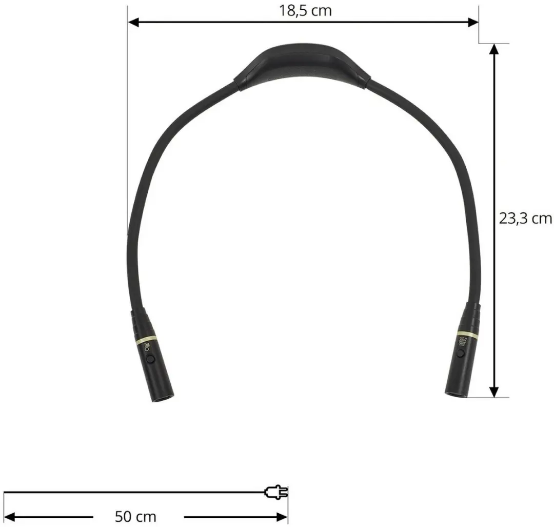 Lindby Wandlamp 2-lichts CCT - Zwart