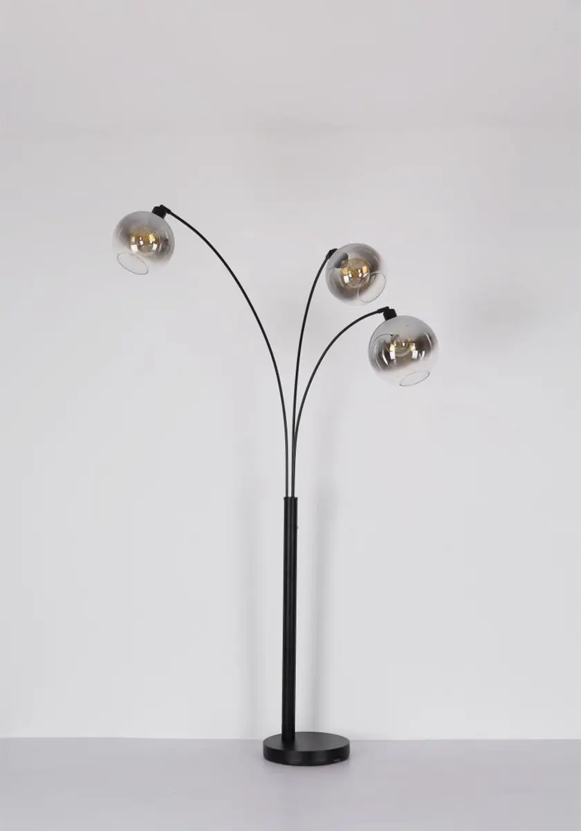 Globo Newcastle Hanglamp 3-lichts - 1800W - Zwart - Smoked