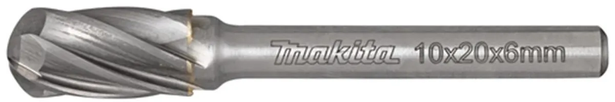 Makita B-52766 Hardmetalen Stiftfrees 20x6x10mm - Aluminium/Non-ferro