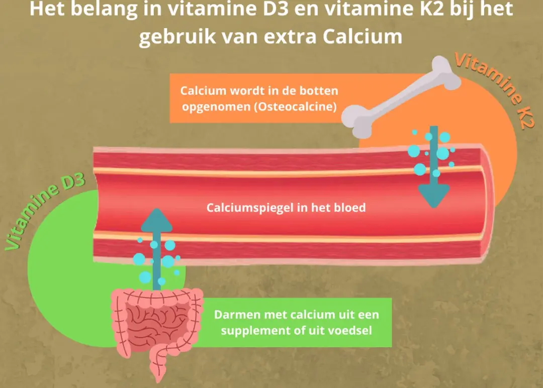 Golden Naturals Vitamine K2 MK-7 & D3 200mcg/25mcg - 60 Capsules