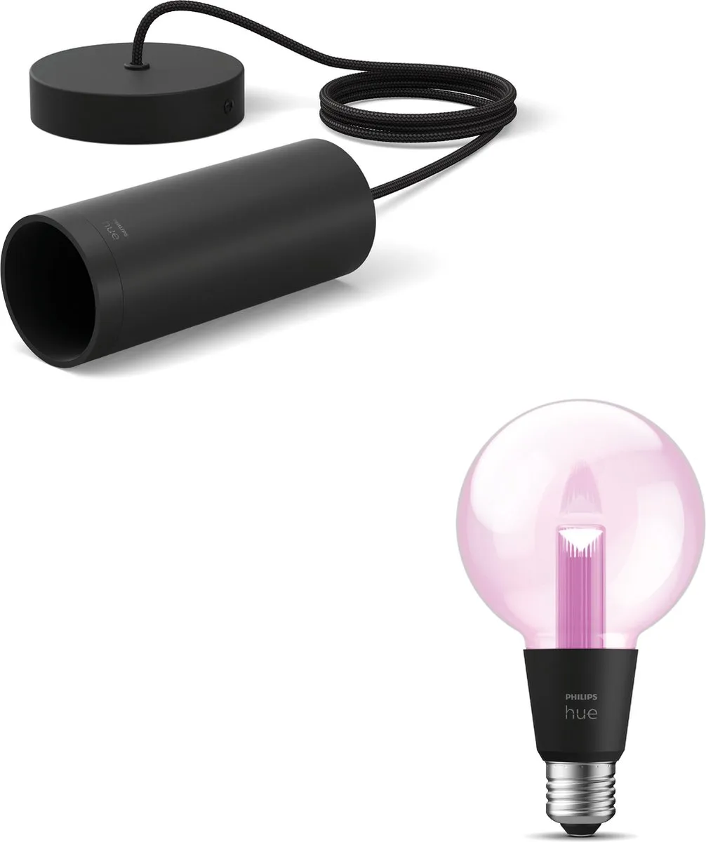Philips Hue Lightguide Hanglamp Zwart
