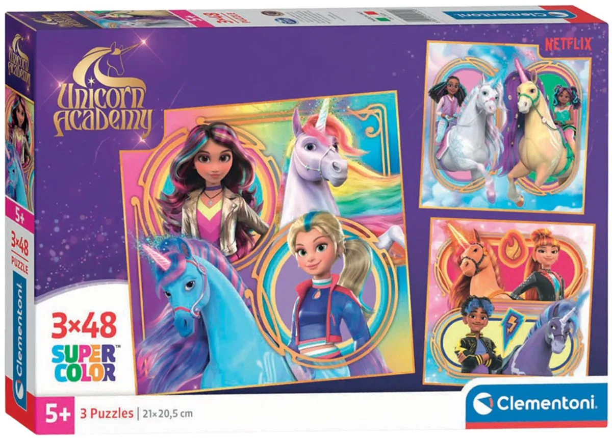 Clementoni Unicorn Academy Puzzel 144 Stuks - Multikleur
