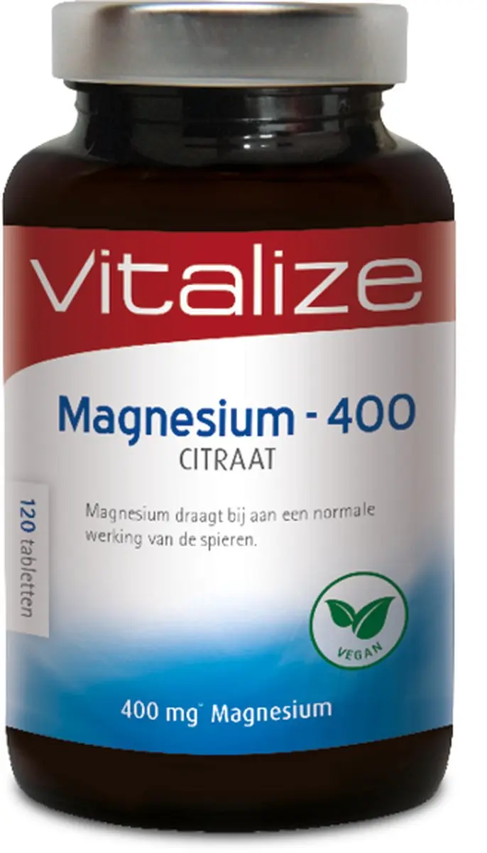 Vitalize Magnesium 400 Citraat 120 Tabletten