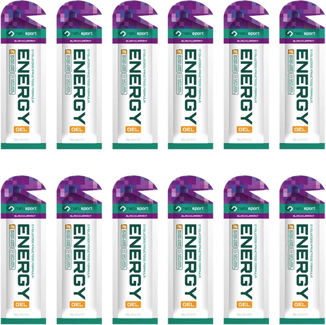 Natusport Energy Gel Blackcurrant - 12 Stuks