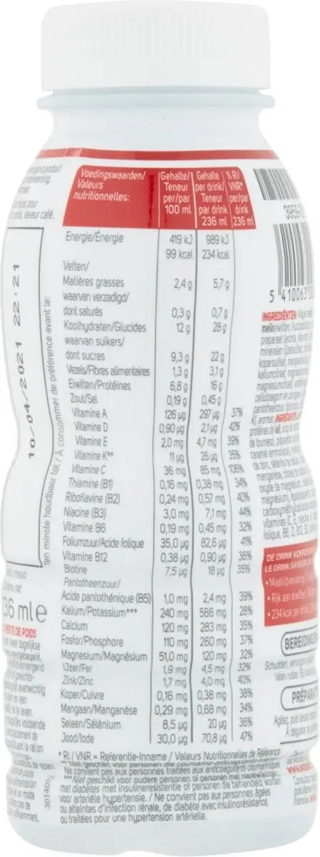 Modifast Intensive Koffie Drink 236g - 8 Stuks
